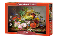 Still Life with Flowers and Fruit Basket (2000pcs)