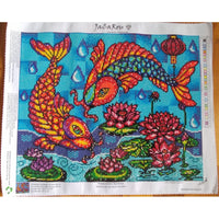 Poissons Fishs Koi / Koi, peinture de diamant