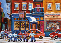 Bagel de St. Viateur et hockey, Carole Spandau
