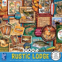 Lodge rustique: chasse et pêche (1000pcs)