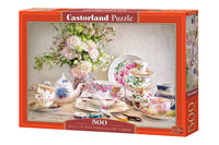 Still Life with Porcelain and Flowers (500pcs)