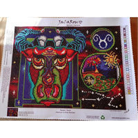 Taureau / Taurus, peinture de diamant