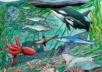 La vie sur le plateau de l'océan Pacifique