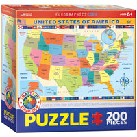 Map of the United States of America (200pcs)