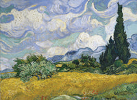 Champ de blé avec des cyprès, Vincent Van Gogh