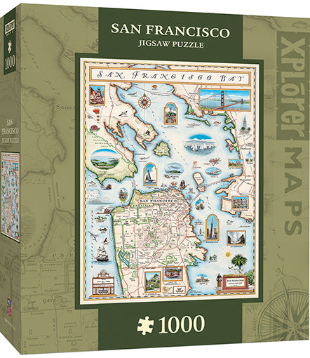 Buy San francisco bay map Puzzle | Jigsaw Jungle