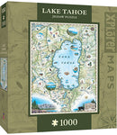 Carte du lac Tahoe