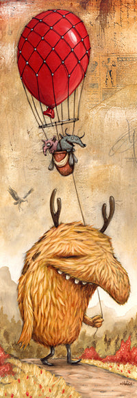 Zozoville: Ballon rouge, Mateo Dineen (panorama vertical)