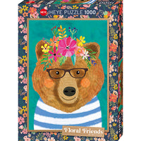 Amis floraux, bruin doux (1000pcs)