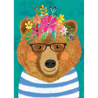 Amis floraux, bruin doux (1000pcs)