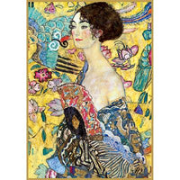 Dame avec fan, klimt