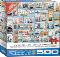 Sailing Ships Vintage Stamps (500pcs)