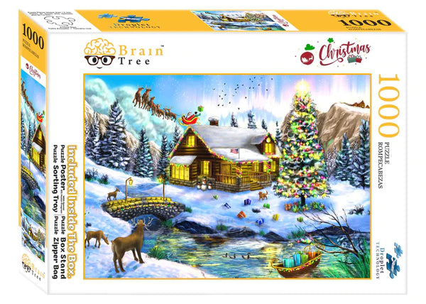 1000 pièces Noël Santa Jigsaw Puzzle Enfants Adultes Jouets Jeu Cadeau de  Noël