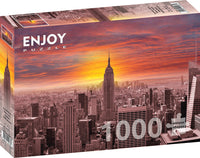 Sunset Over New York Skyline (1000pcs)