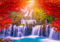 Thee lor su cascade en automne, Thaïlande (1000pcs)