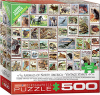 Animals of North America - Vintage Stamps (500pcs)
