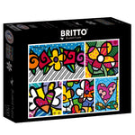 Romero Britto - Collage: Hearts and Flowers (1500pcs)
