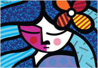 Romero Britto - Girl with Flower (1000pcs)