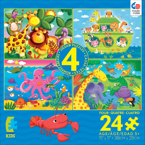 Buy Animals - kids 4 in 1 Puzzle | Jigsaw Jungle