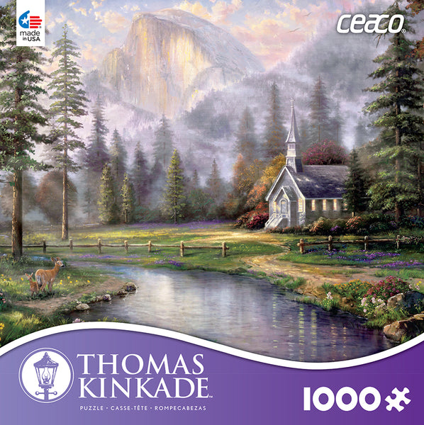 Buy Valley chapel, thomas kinkade Puzzle | Jigsaw Jungle
