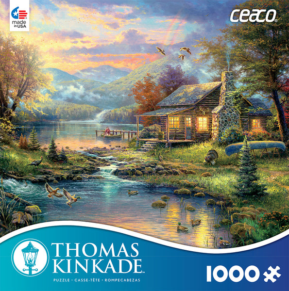 Buy Nature's paradise, thomas kinkade Puzzle | Jigsaw Jungle