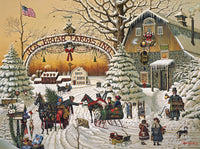Une salutation de Noël, Charles Wysocki (1000pcs)