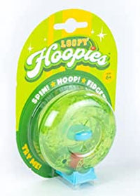 Hoopsies bouclées vertes