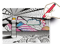 Lighthouse - Puzzle de thérapie coloraire 3D (verres 3D inclus)