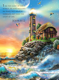 Phare au coucher du soleil, Adrian Chesterman