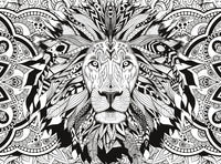 Lion - Puzzle de thérapie coloraire 3D (lunettes 3D incluses)