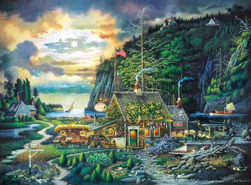 Buy Moonlight & roses, charles wysocki Puzzle | Jigsaw Jungle
