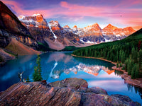Réflexions: montagnes en feu