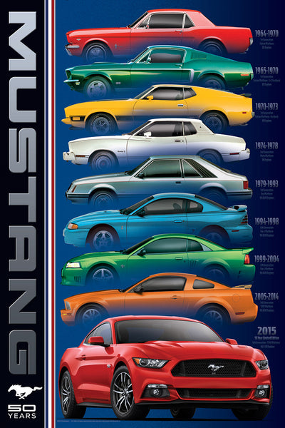 Buy Ford mustang - 50 years Puzzle | Jigsaw Jungle