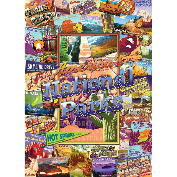 National Parks Vintage Poster Jigsaw Puzzle - 500 Pieces, Premium Quality, Made In USA, Collector Series Edition 3
