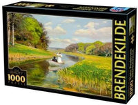 Rowing Boat on Odense, H. A. Brendekilde