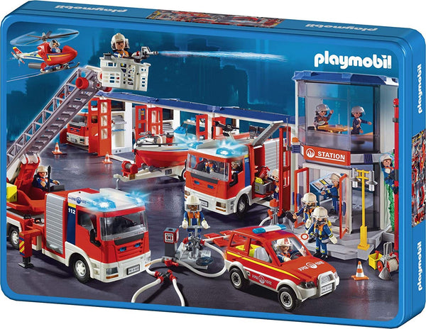 Playmobil - Pompiers (Boîte Métal)