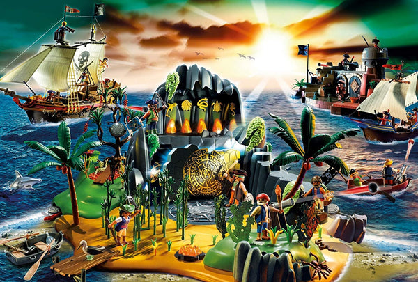 Buy Playmobil pirate island (figurine included) Puzzle Jigsaw