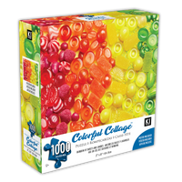 Collage coloré - arc-en-ciel de bonbons et de bonbons (1000pcs)