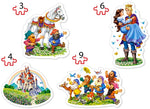 L'histoire de Snow White (puzzles en forme 4x)