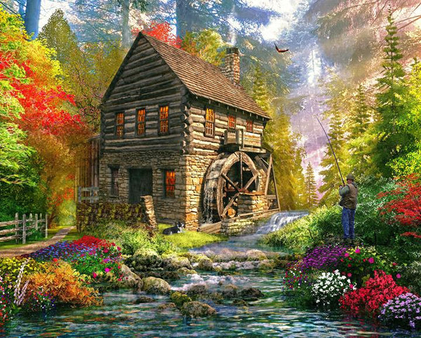 Ceaco 1000 Piece Jigsaw Puzzle - David Maclean "Escape For The Weekend: Desert Paradise" - View #8