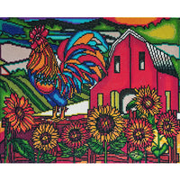 Coq / Rooster, peinture de diamant