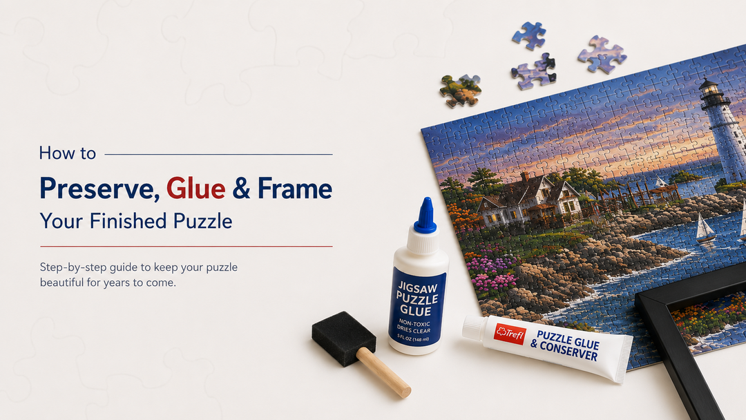 How to Preserve, Glue & Frame Your Finished Puzzle