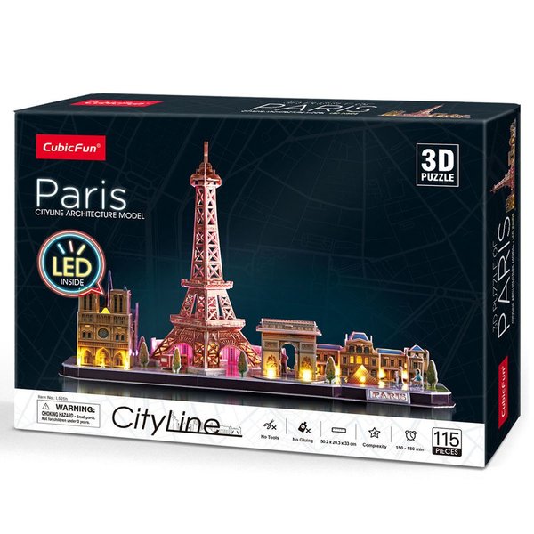 LED CityLine Paris (3D Puzzle) (115pcs)