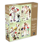 PFG Four Sporting Boys, Norman Rockwell (550pcs) (utilisation / utilisée - puzzles pour de bon)