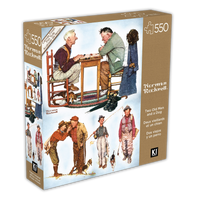 PFG deux vieillards et un chien, Norman Rockwell (550pcs) (utilisation / utilisée - puzzles pour de bon)