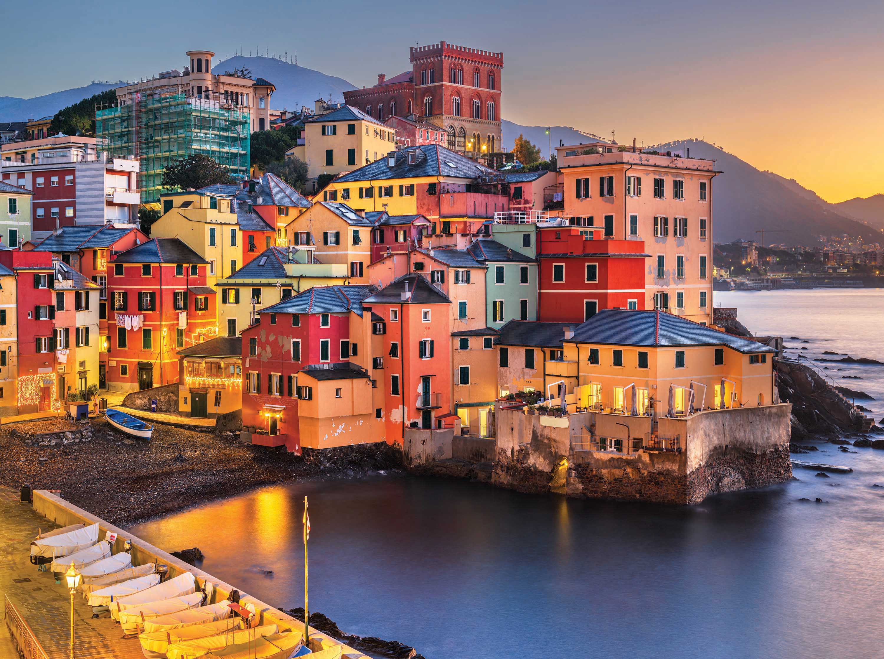Au bord de la mer - Boccadasse, Gênes, Italie (1000 pièces)