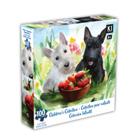 Collection pour enfants - 2 chiens avec des fraises (100 pc)