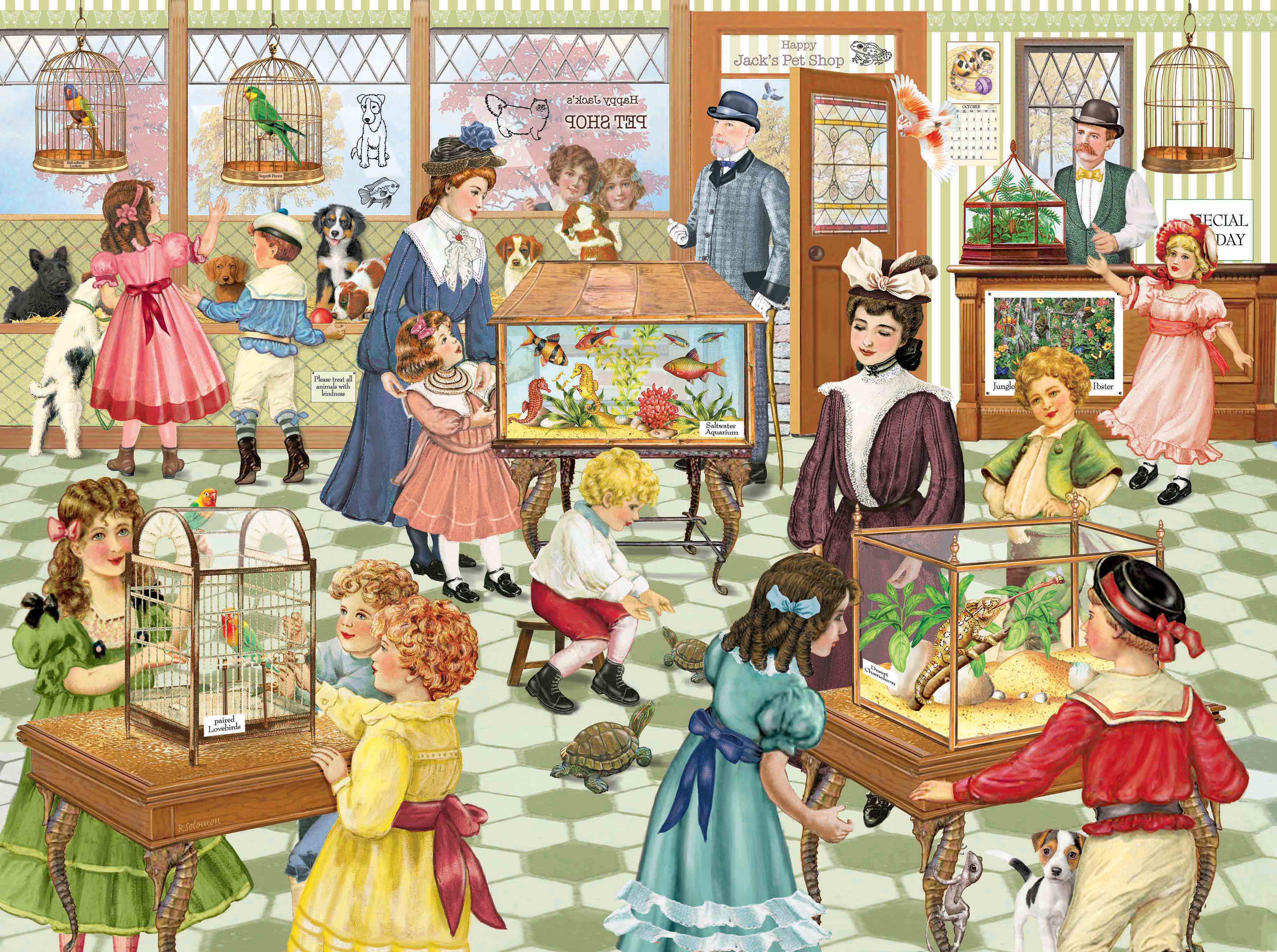 PFG Happy Jack's Pet Shop, Rosiland Solomon (1000pcs) (Usage/Used - PUZZLES FOR GOOD)