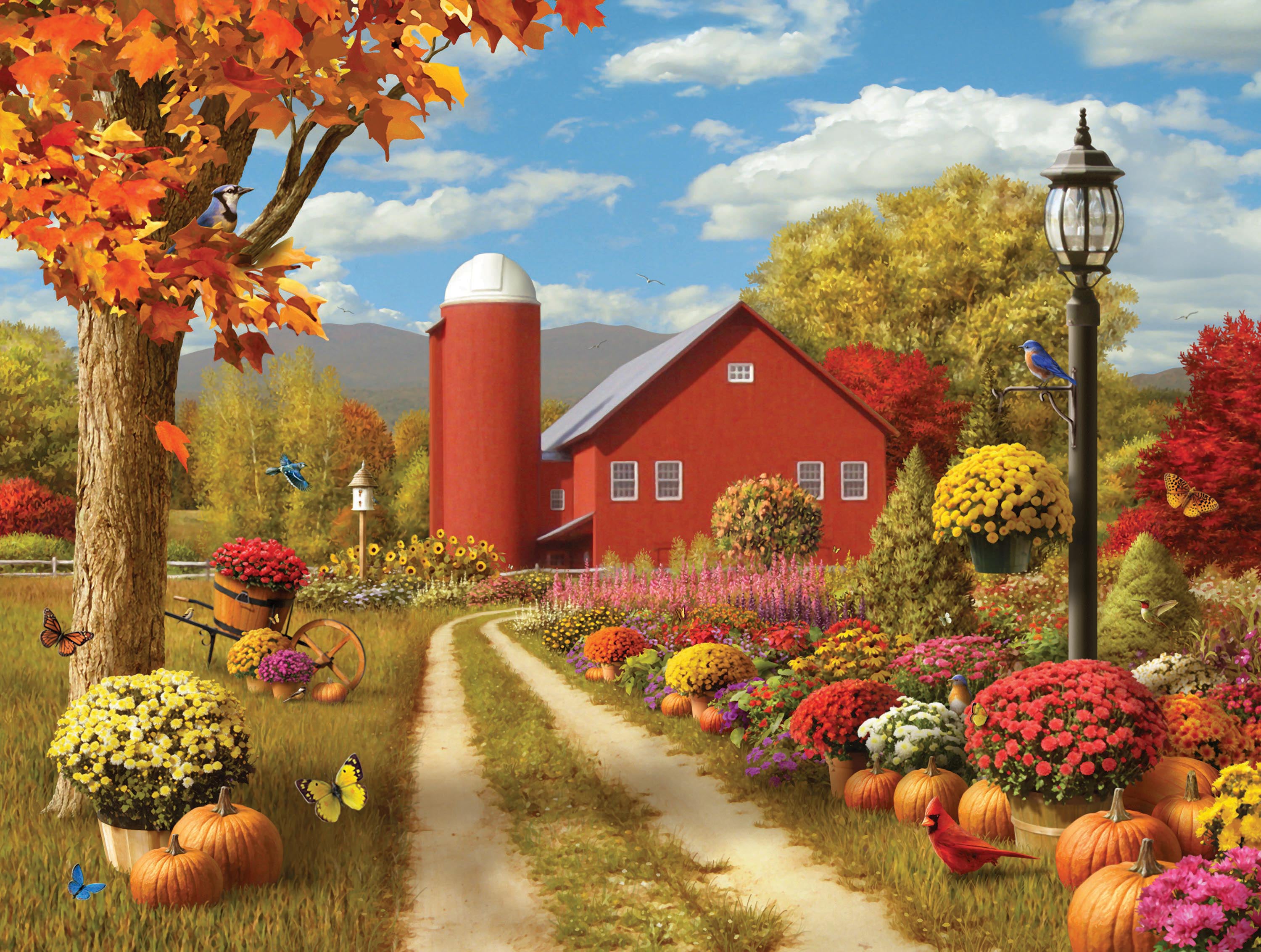 PFG Countryside Afternoon II, Alan Giana (300pcs) (Usage/Used - PUZZLES FOR GOOD)