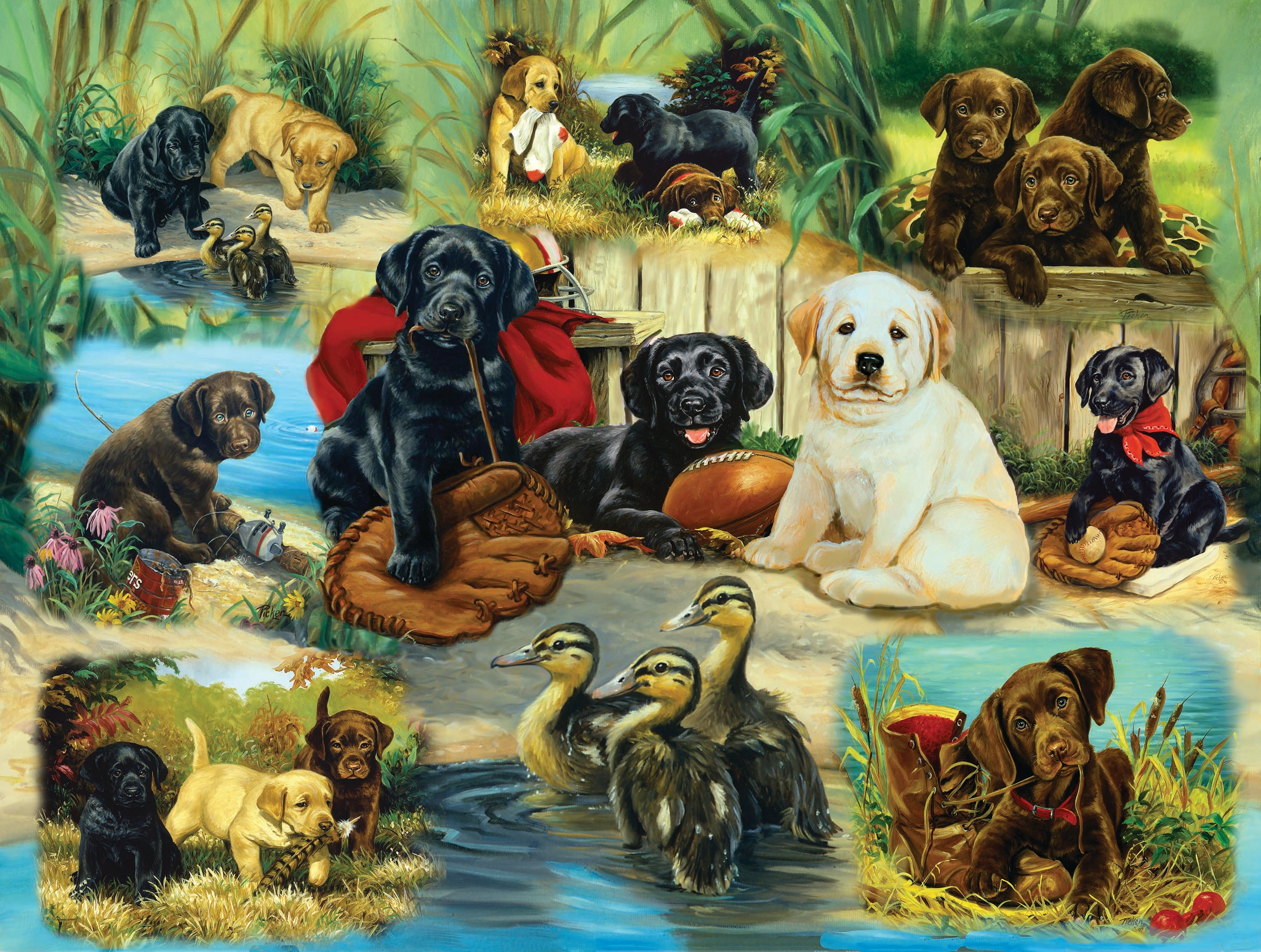 Collection Linda Picken - Amusant chiot Labrador (300 pièces)